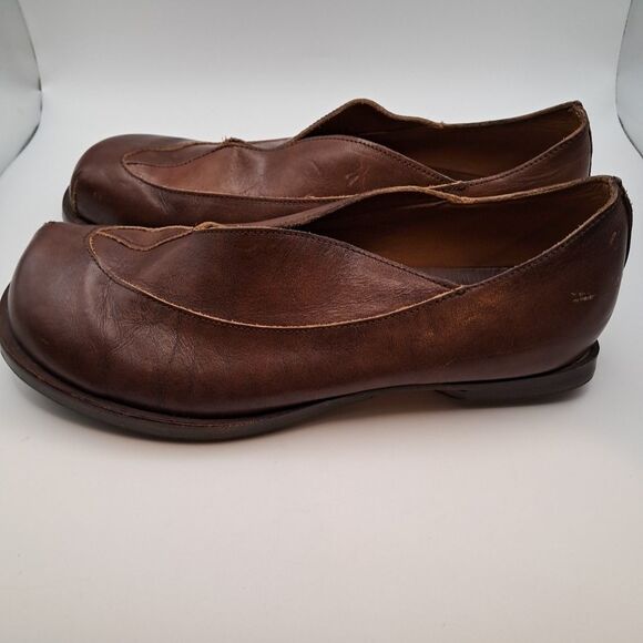 CYDWOQ Hand Made in USA Brown Leather Loafers Slip-Ons Shoes Womens 39 / Sz 8.5 - Picture 11 of 16